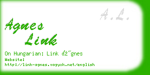 agnes link business card